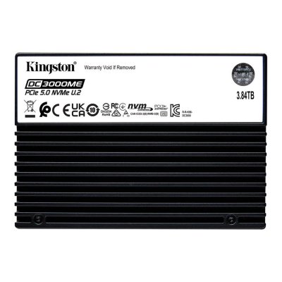 Disco duro interno ssd kingston dc3000me 3.84tb 2.5 pulgadas u.2 pcie 5.0