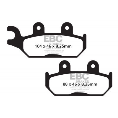 Pastillas de freno TT Sport de carbono EBC FA645TT