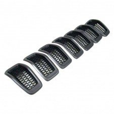 CONJUNTO DE REJILLA NEGRA CON MARCO GRIS (SET 7 PCS)