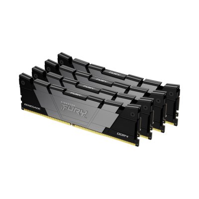 FURY 64GB 3600MT/s DDR4 CL16 DIMM (Kit de 4) 1Gx8 Renegade Black