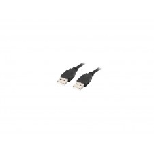 Lanberg CA-USBA-20CU-0005-BK cable USB 0,5 m USB 2.0 Negro