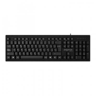 TECLADO APPROX APPMX225 USB LIGERO Y COMPACTO COLOR NEGRO