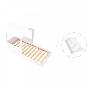 Cama-casita Montessori 90x190 cm + textil Taiga · Bianca Tre
