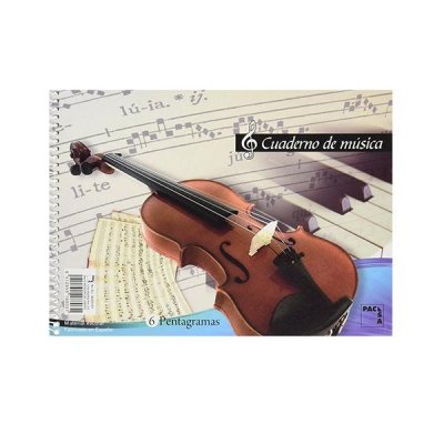 PACSA BLOC DE MUSICA 8 PENTAGRAMAS 20H CUARTO