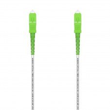 AISENS Cable Fibra Í?ptica Latiguillo G657A2 3.0 9/125 SMF Simplex CPR DCA LSZH, SC/APC-SC/APC, Blanco, 30 m