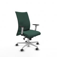 Piqueras y Crespo Albacete confidente sincro bali verde botella brazos 1D blancos base aluminio ruedas 65mm engomadas