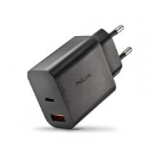 Cargador NGS GaN 2 20W Usb-C Usb-A Negro (ERA20WBLACK)