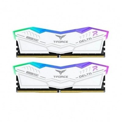 Memoria ram ddr5 32gb 2 x 16gb teamgroup delta - 7600mhz - pc5 60800 - white rgb - cl36 - 1.4v