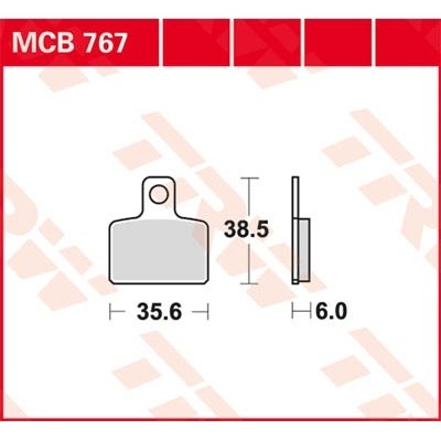 Pastillas de freno metal sinterizado SV TRW MCB767