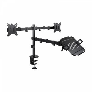 Tooq SOPORTE MESA 2 PANTALLAS 17-32 / PORTÁTIL NEGRO