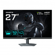 GIGABYTE G27UP Monitor de juego 27” 4K UHD - Modo dual (4K 160Hz o FHD 320Hz), 3840 x 2160, 1ms, 400 cd/m², FreeSync Premium, HDR10, HDMI 2.1, Disp