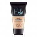 Maybelline Fit Me Mate y Afinaporos Base De Maquillaje Tono 128 Warm Nude Calca A Tu Tono y Textura Pieles Medio Claras - 30ml
