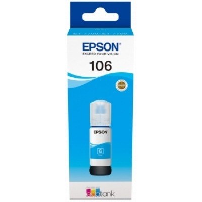 Epson 106 Cyan - Botella de Tinta Original C13T00R240