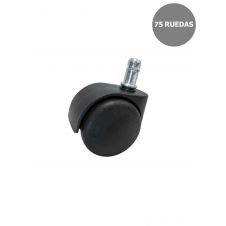 Piqueras y Crespo Kit de 75 ruedas de nailon de 50 mm perno 11 mm