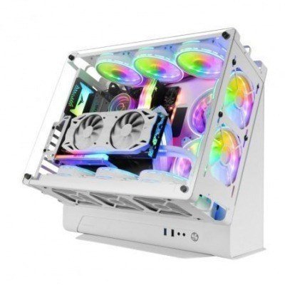 Caja Gaming Torre Mars Gaming MCBW/ Blanca