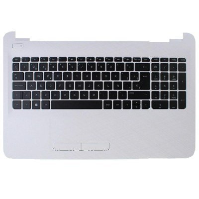 Top case + Teclado compatible para portátil HP 15-AC Plata 816796-071