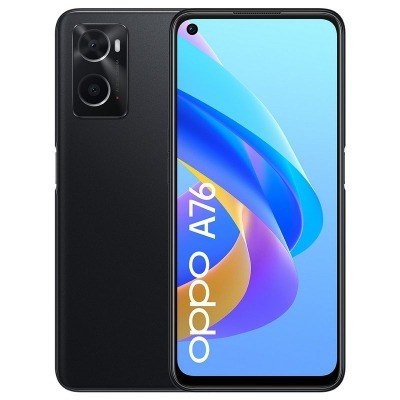 Telefono movil smartphone oppo a76 negro brillante - 6.56pulgadas - 128gb rom - 4gb ram - 13+2mpx - 8mpx - 5000 mah - dual sim