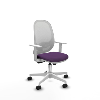 Cilanco blanca sincro malla blanca bali morado brazos blancos base blanca ruedas 65mm nailon