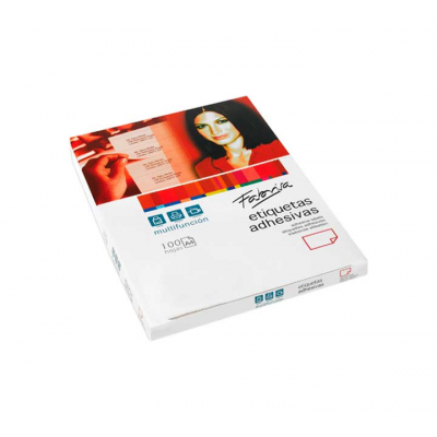 PAQ. 4000 ETIQUETAS ADHE. C/RECT 100H A4 52,5X29,7
