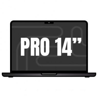 Apple Macbook Pro 14/ M4 Pro 12-Core CPU/ 24Gb/ 512Gb SSD/ 16-Core GPU/ Negro Espacial