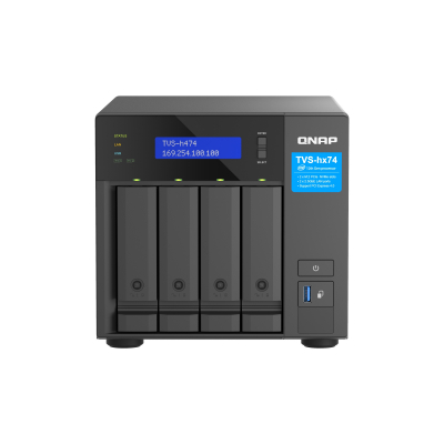 TVS-H474 NAS Torre Intel® Pentium® G7400 8 GB DDR4 0 TB QuTS hero Negro