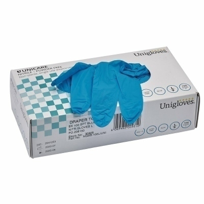 DRAPER Nitrile Workshop Gloves Blue (100 pieces) 30928