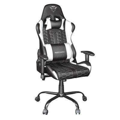 Silla Gaming Trust Gaming GXT 708W Resto/ Blanco y Negro