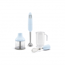 Smeg HBF03PBEU licuadora Batidora de inmersión 700 W Azul claro, Acero inoxidable