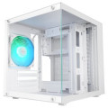 CAJA MICROATX MARS GAMING MC-CUBEW GPU MAX 260mm CUBO PANORAMICO ARGB USB-C BLANCA