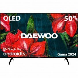 Televisión QLED Daewoo 50DM55UQPMS, 50", 4K Ultra HD, Android TV, ALLM