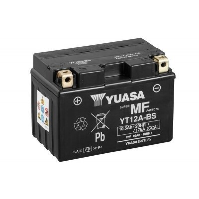 Yuasa battery YT12A-BS Combipack (con electrolito) YT12A-BS