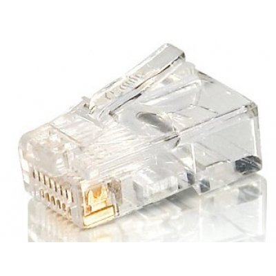 121140 conector RJ-45 (8P8C) Transparente