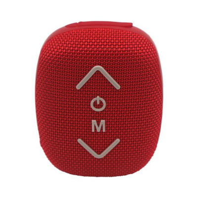 Coolsound Riderbeat Altavoz Bluetooth True Wireless 7W - Autonomia hasta 3h - USB, MicroSD y Aux - Funcion Manos Libres - Radio FM - Soporte Para Manillar - Color Rojo