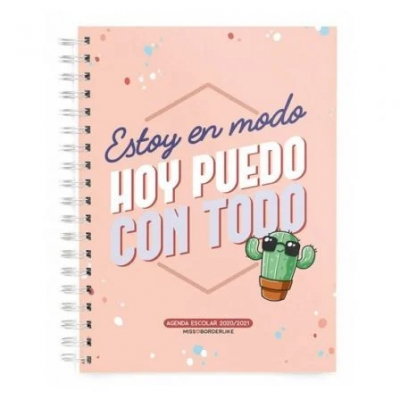 AGENDA ESCOLAR 2020/2021 MIQUEL RIUS 26020 MISS BORDERLIKE PUEDO CON TODO - SEPT 20/AGOSTO 21 - SEMANA VISTA - 155*213MM - 90G/M2
