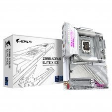 GIGABYTE Placa base Z890 AORUS ELITE X ICE - Compatible con CPUs Intel Core Ultra (Serie 2), VRM de 16+1+2 fases, hasta 9500MHz DDR5 (OC), 1xPCIe 5.0