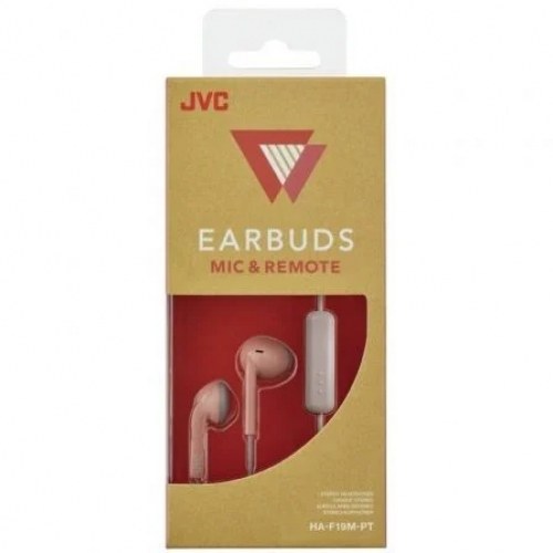 Auriculares JVC HAF19M-PT-E/ con Micrófono/ Jack 3.5/ Rosas