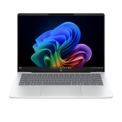 OmniBook 5 Laptop Next Gen AI 14-he0001nsx Copilot+ PC Snapdragon X1-26-100 Portátil 35,6 cm (14) 2K 16 GB LPDDR5x-SDRAM 512 GB SSD Wi-Fi 6E (802.11ax) Windows 11 Home Plata