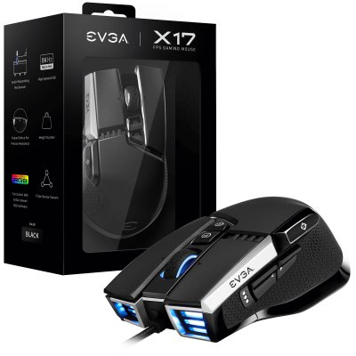 X17 ratón Juego Ambidextro USB tipo A Óptico 16000 DPI