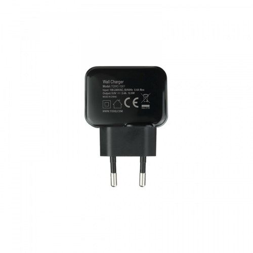 Tooq Cargador de USB 5V 2.4 A negro