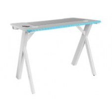 Mesa Mars Gaming Rgb 100x74x60cm Blanca