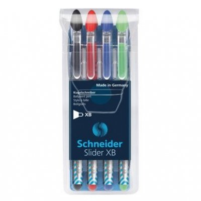Slider Basic Negro, Azul, Verde, Rojo Bolígrafo Extra-grueso 4 pieza(s)