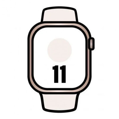 Apple Watch Series 11/ GPS/ 42mm/ Oro Rosa/ Correa Rosa rubor (S/M)