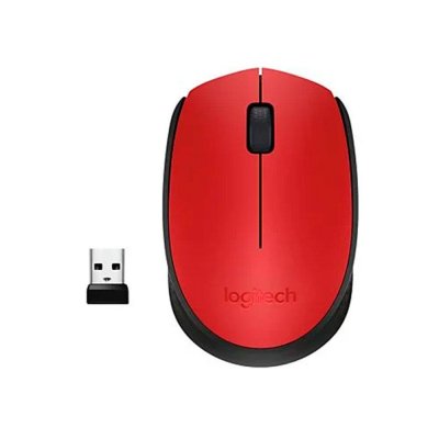 Ratón Inalámbrico Logitech M171/ Hasta 1000 DPI/ Rojo
