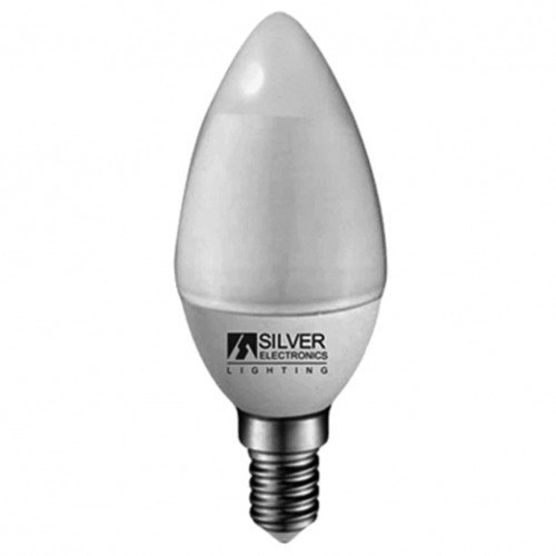 Bombilla led silver electronic eco vela 5w=35w - e14 - 3000k - 436 lm - 160º - luz calida - a+
