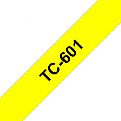 TC-601 cinta para impresora de etiquetas Negro sobre amarillo