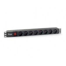 Regleta Equip 8 Tomas 1.8m Rack 1u Negra