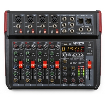 Mezclador Estudio 8IN BT/DSP/USB VONYX VM-KG08