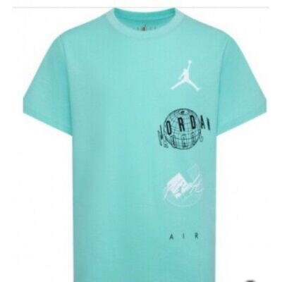 Camiseta NIKE JDB AIR GLOBE JORDAN SS TEE 95D121 E8G Verde