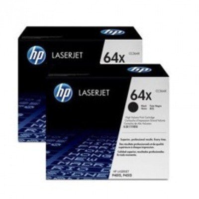 Pack toner hp 64x cc364x negro 4015 - 4515 paquete 2 unidades