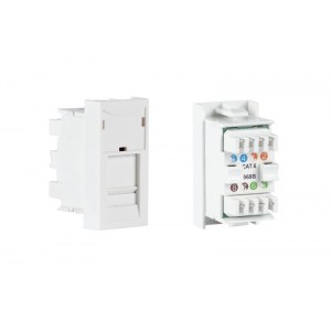 ½ panel de conexión RJ-45 FTP CAT 6 T568B Fonestar WP-49RJ